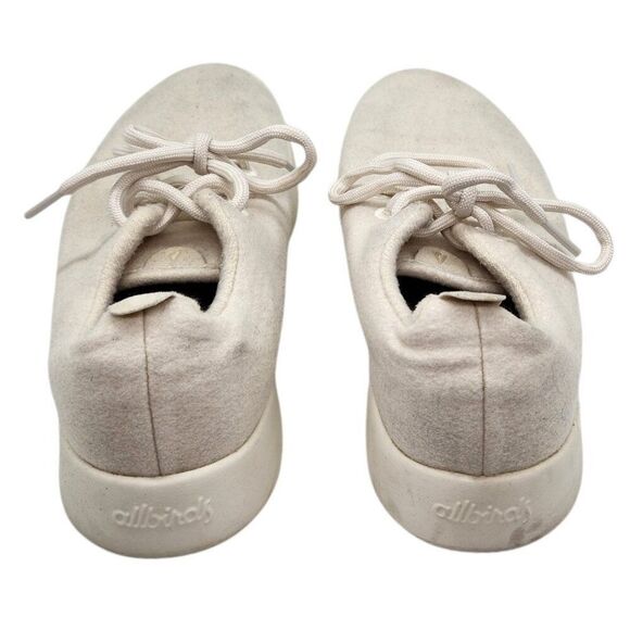 Allbirds Wool Runners WR Running Shoes 9 Washable Sneakers Solid White 0621-NV1 - Picture 6 of 8